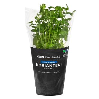 Pirkka Parhaat korianteri ruukku Suomi kalorit ja ravintosisältö - 21 kcal