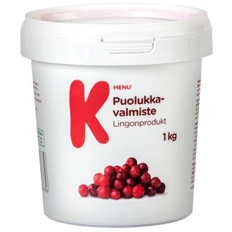 K-Menu puolukkavalmiste 1kg kalorit ja ravintosisältö - 142 kcal
