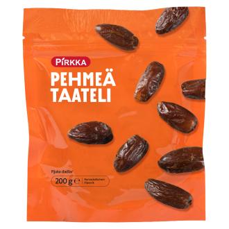 Pirkka pehmeä taateli 200 g kalorit ja ravintosisältö - 256 kcal