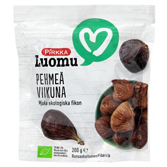 Pirkka Luomu pehmeä viikuna 200g kalorit ja ravintosisältö - 247 kcal