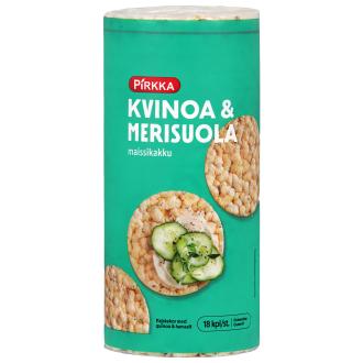 Pirkka maissikakakku 130g kvinoa-merisuola kalorit ja ravintosisältö - 386 kcal