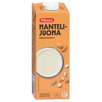 Pirkka mantelijuoma 1l UHT kalorit ja ravintosisältö - 19 kcal