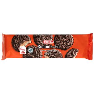Pirkka rommikeksi 144g kalorit ja ravintosisältö - 519 kcal