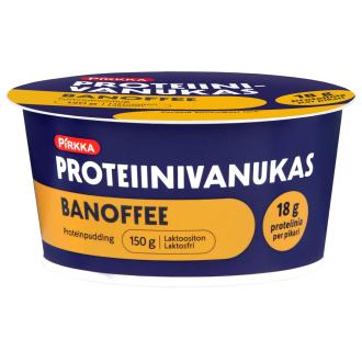 Pirkka proteiinivanukas 150g banoffee kalorit ja ravintosisältö - 84 kcal