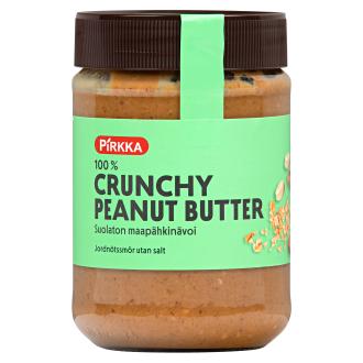 Pirkka 100% Crunchy Peanut Butter maapähkinävoi 350g kalorit ja ravintosisältö - 619 kcal