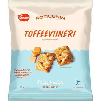 VAASAN KOTIUUNIN Toffeeviineri 8 kpl x 60 g pakaste kalorit ja ravintosisältö