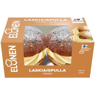 Elonen Laskiaispulla Kinuskitäytteellä 2kpl 160g kalorit ja ravintosisältö