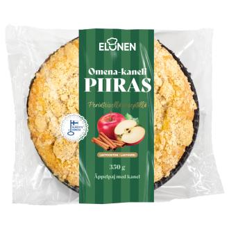 Elonen Omena-kanelipiiras 350g kalorit ja ravintosisältö - 340 kcal