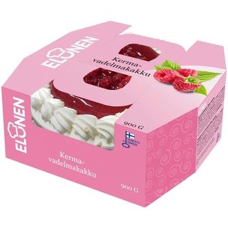 Elonen Kermavadelmakakku 900g kalorit ja ravintosisältö - 256 kcal