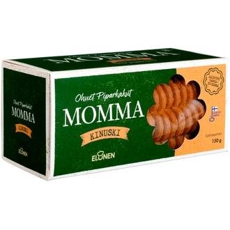 Momma ohuet piparkakut kinuski 150g kalorit ja ravintosisältö - 413 kcal