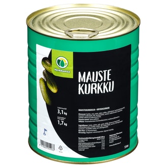 Herkkumaa Maustekurkku 3,1/1,7kg kalorit ja ravintosisältö