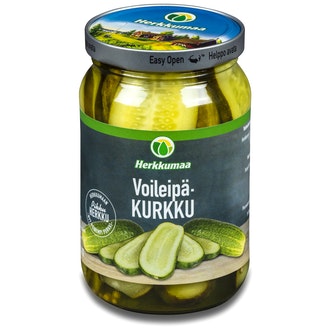 Herkkumaa 330/190 g voileipäkurkku kalorit ja ravintosisältö