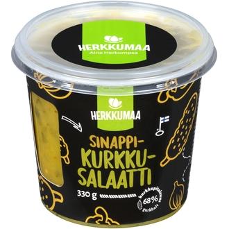 Herkkumaa Sinappikurkkusalaatti 330g kalorit ja ravintosisältö - 64 kcal