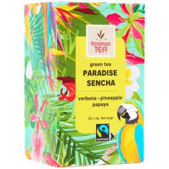 Forsman tea Paradise Sencha vihreä maustettu tee 20x2 g kalorit ja ravintosisältö - 0 kcal