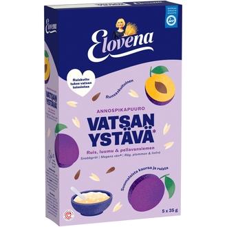 Elovena 175g vatsan ystävä ruis, luumu & pellavansiemen annospikapuuro kalorit ja ravintosisältö - 340 kcal