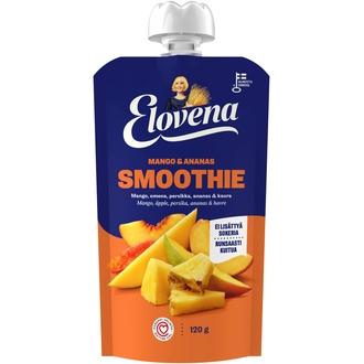 Elovena 120g mango & ananas smoothie kalorit ja ravintosisältö