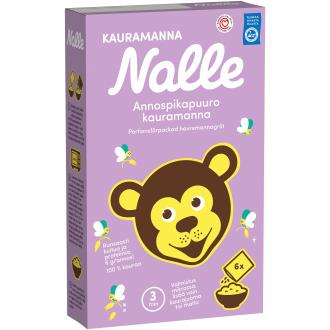 Nalle Annospikapuuro kauramanna 6x30g kalorit ja ravintosisältö - 348 kcal