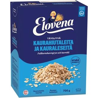 Elovena 700g täysjyväkaurahiutaleita ja kauraleseitä kalorit ja ravintosisältö