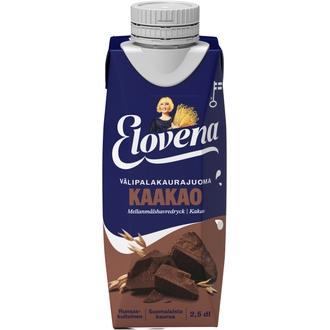 Elovena 2,5dl kaakao välipalakaurajuoma kalorit ja ravintosisältö