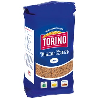Torino 500g tumma kierrepasta kalorit ja ravintosisältö