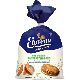 Elovena 320G Gluteenittomat Kaura-Kvinoa-Bataattisämpylät, Pakaste kalorit ja ravintosisältö