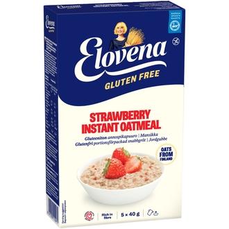 Elovena 200g gluteeniton mansikka annospikapuuro kalorit ja ravintosisältö - 367 kcal