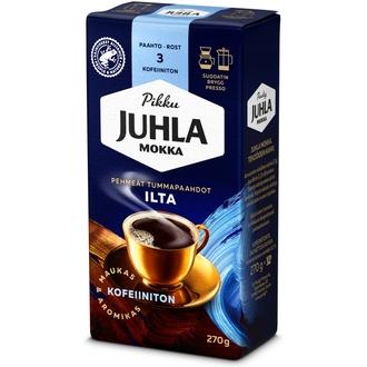 Paulig Juhla Mokka Ilta kofeiiniton kahvi suodatinjauhatus 270g