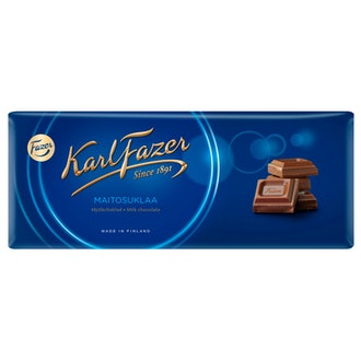 Karl Fazer maitosuklaa suklaalevy 200g kalorit ja ravintosisältö