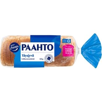 Fazer Paahto Täysjyvä 535g, paahtoleipä kalorit ja ravintosisältö