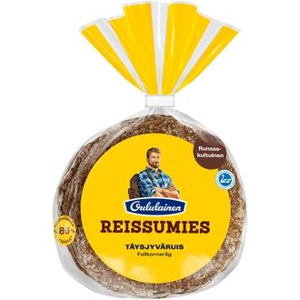 Oululainen Reissumies Täysjyväruis 4kpl 235g, täysjyväruisleipä kalorit ja ravintosisältö