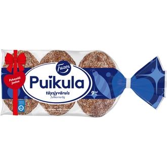 Fazer Puikula Täysjyväruis 9kpl 500g, täysjyväruisleipä kalorit ja ravintosisältö