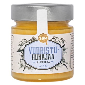SAM Signature 315g Vuoristohunajaa Alpeita kalorit ja ravintosisältö