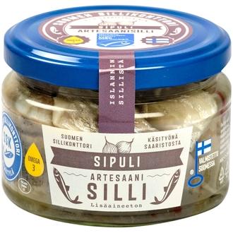 Suomen Sillikonttori Sipuli Artesaani-silli 280g MSC kalorit ja ravintosisältö