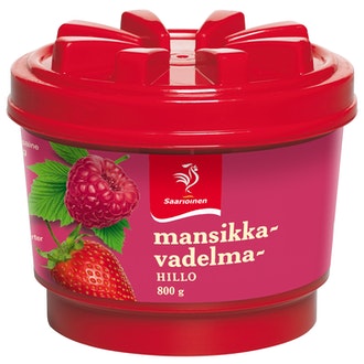 Saarioinen Mansikka-vadelmahillo 800g kalorit ja ravintosisältö - 181 kcal