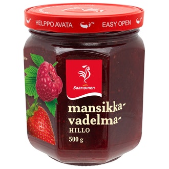 Saarioinen Mansikka-vadelmahillo 500g kalorit ja ravintosisältö - 180 kcal