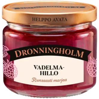 Dronningholm Vadelmahillo 280 g kalorit ja ravintosisältö - 183 kcal