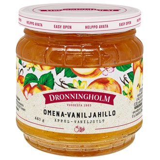 Dronningholm Omena-vaniljahillo 440g kalorit ja ravintosisältö