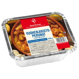 Saarioinen vuohenjuustoperunat 320g kalorit ja ravintosisältö - 130 kcal