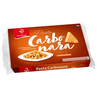 Saarioinen pasta carbonara 280g kalorit ja ravintosisältö - 210 kcal
