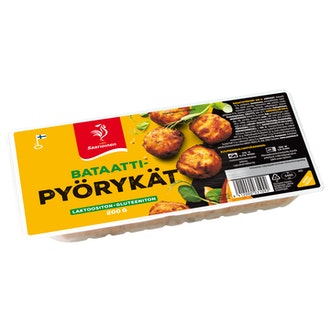 Saarioinen bataattipyörykät 200g kalorit ja ravintosisältö