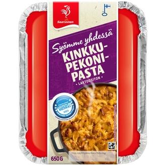 Saarioinen Syömme yhdessä Kinkku-pekonipasta 650g kalorit ja ravintosisältö - 158 kcal