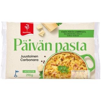 Saarioinen Juustoinen Carbonarapasta 290g kalorit ja ravintosisältö - 221 kcal