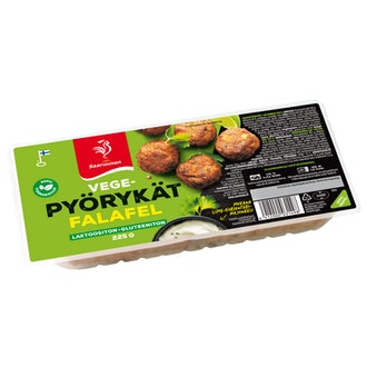 Saarioinen vegepyörykät falafel ja lime-korianterimajoneesi 225g kalorit ja ravintosisältö - 300 kcal