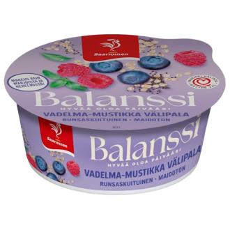 Saarioinen Balanssi vadelma-mustikka välipala 130g kalorit ja ravintosisältö - 96 kcal