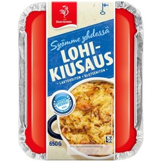 Saarioinen Syömme yhdessä Lohikiusaus 650g kalorit ja ravintosisältö