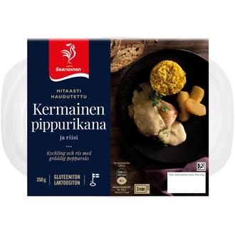Saarioinen Kermainen pippurikana ja riisi 350g kalorit ja ravintosisältö - 177 kcal