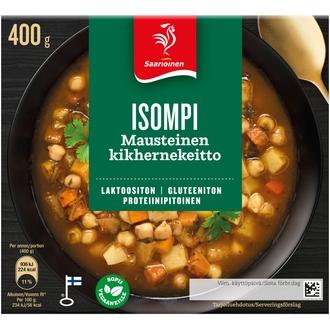 Saarioinen Isompi mausteinen kikhernekeitto 400g kalorit ja ravintosisältö - 56 kcal
