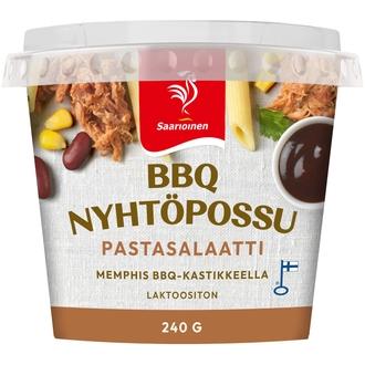 Saarioinen BBQ-nyhtöpossupastasalaatti 240 g kalorit ja ravintosisältö - 180 kcal