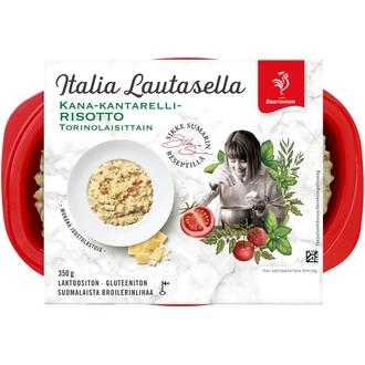 Saarioinen Kana-kantarellirisotto torinolaisittain 350g kalorit ja ravintosisältö - 162 kcal