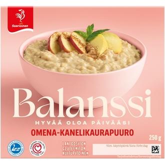 Saarioinen Balanssi Omena-kanelikaurapuuro 250g kalorit ja ravintosisältö - 85 kcal